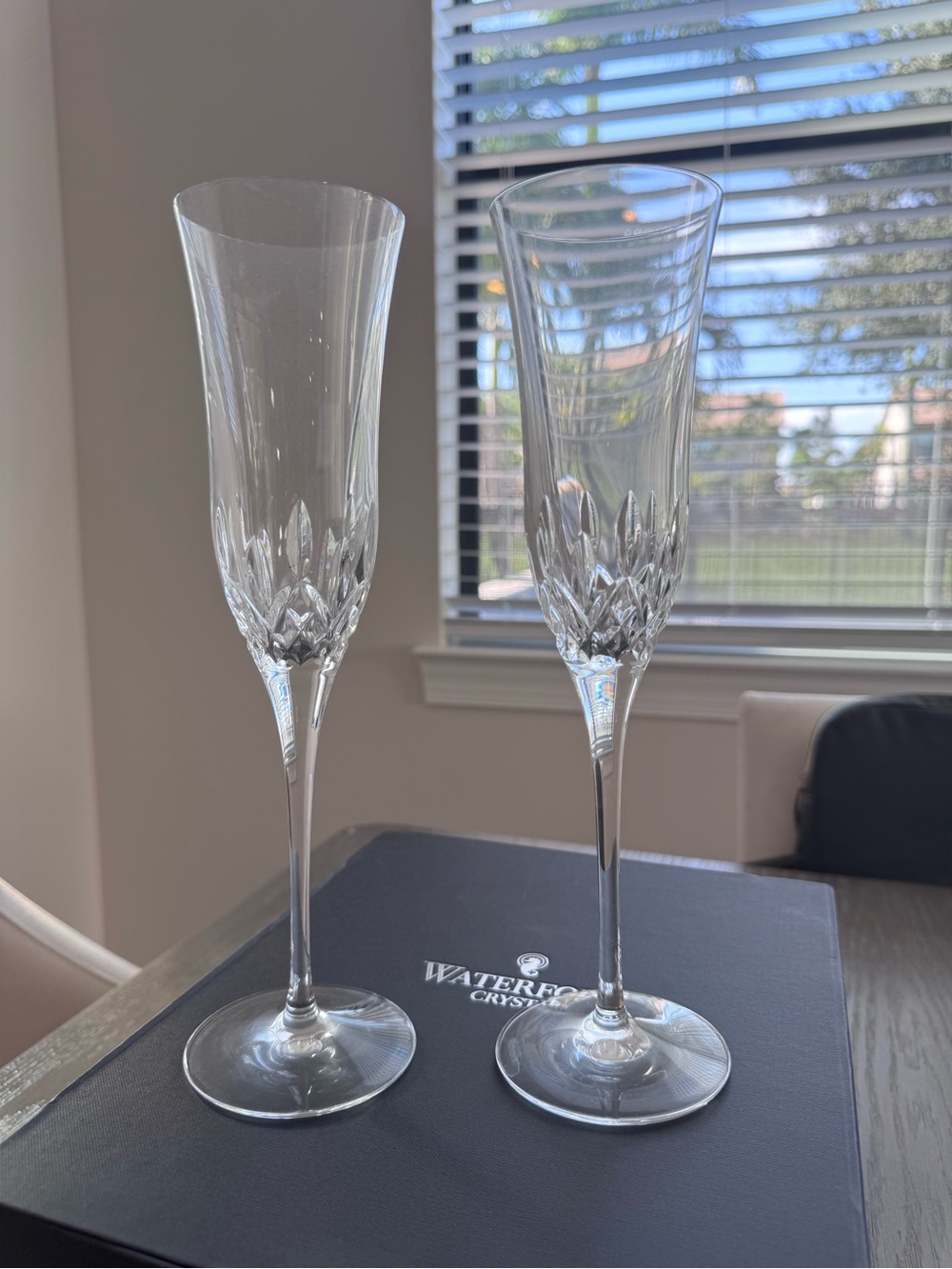 Waterford Lismore Essence Flute Pair
